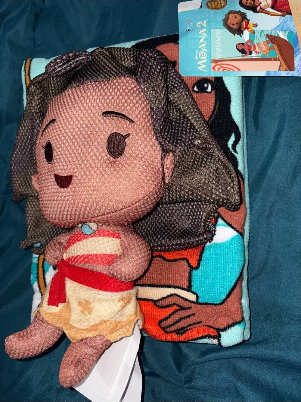 Disney Moana Bath Towel and Bath Buddy set